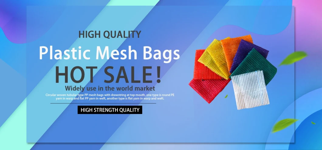 PP Onion Potato Package Mesh Bags Sack with Drawstring for Fruits and Vegetables